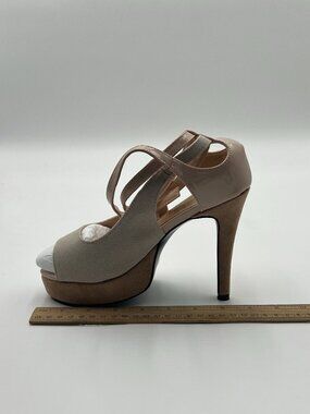 FOWT Nude Sexy Peep Toe Platform Ankle Strap Buckle  High Heels Sandals